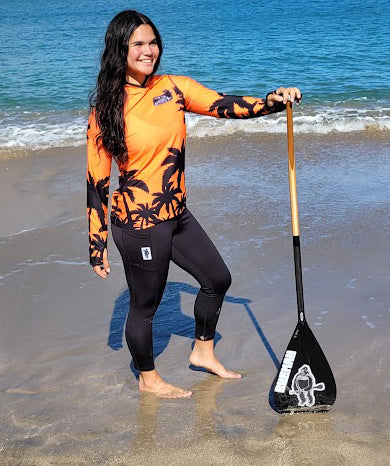 Women's Hawaiian Hydro Hoodie - Palm Tree Print