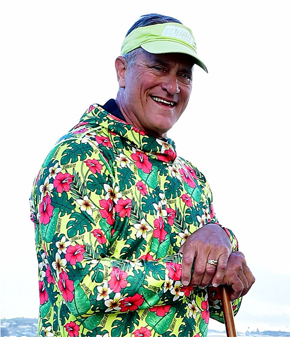 Men’s Hawaiian Hydro Hoodie – Ekolu Pua Print