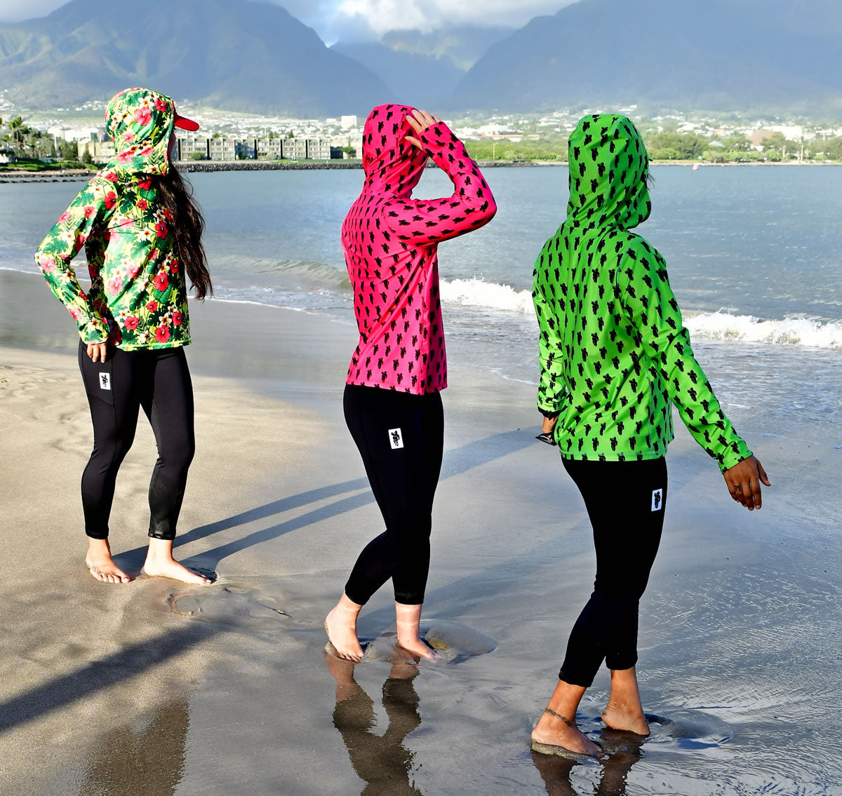 Women's Hawaiian Hydro Hoodie - Big Kahuna Print