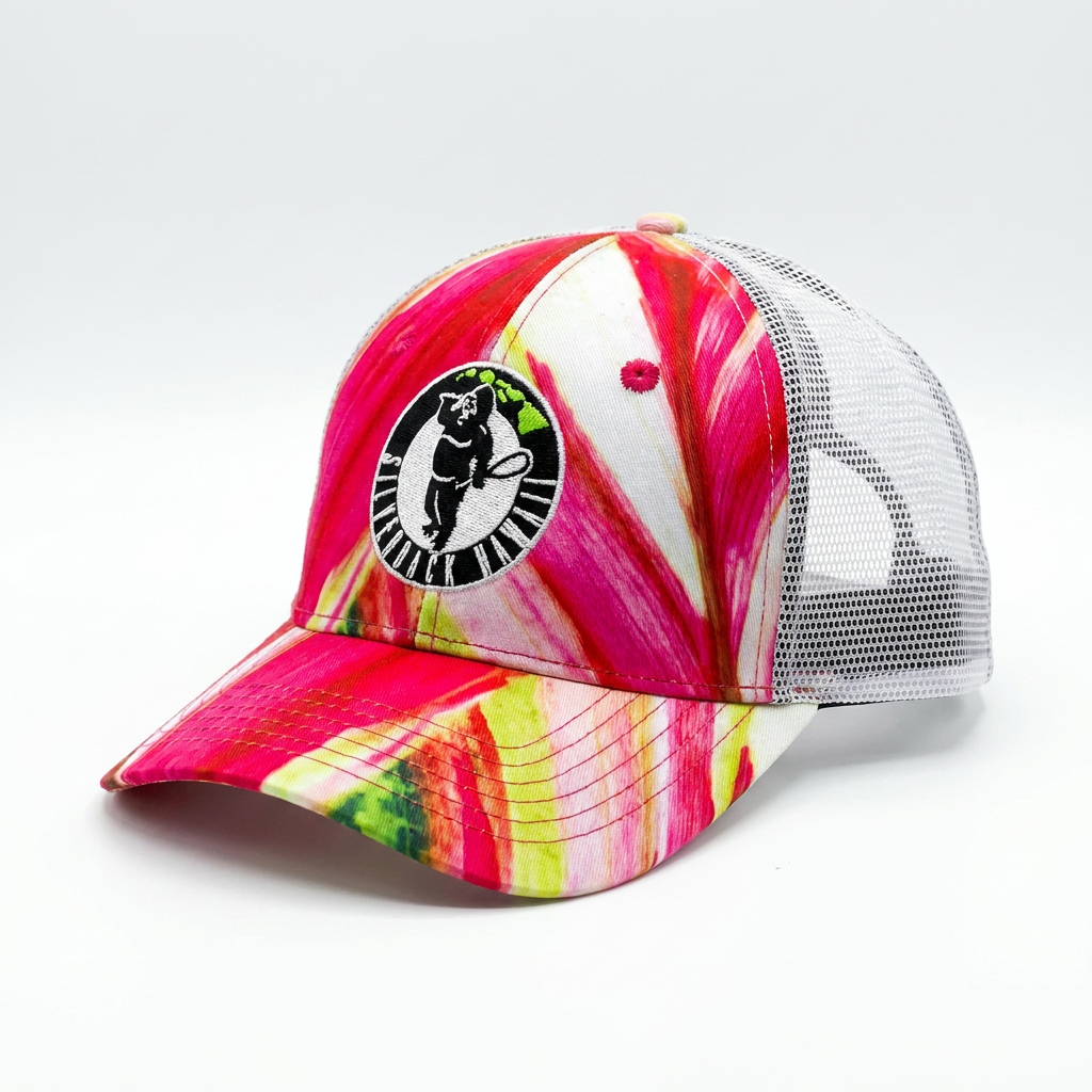 Hawaiian Print Trucker Hat