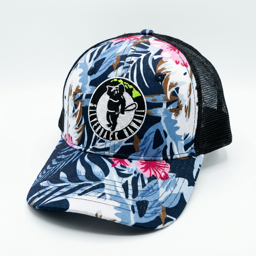 Hawaiian Print Trucker Hat