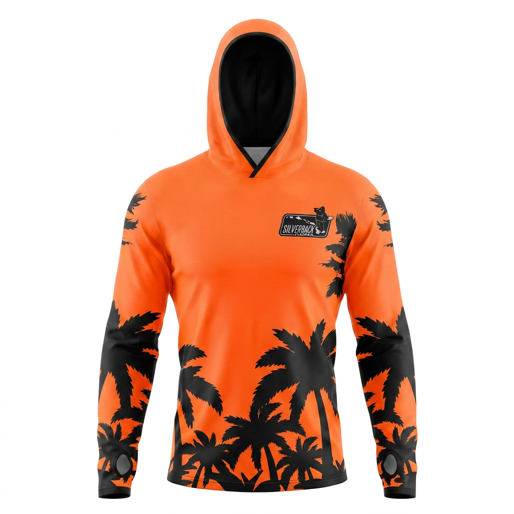 Women's Hawaiian Hydro Hoodie - Palm Tree Print