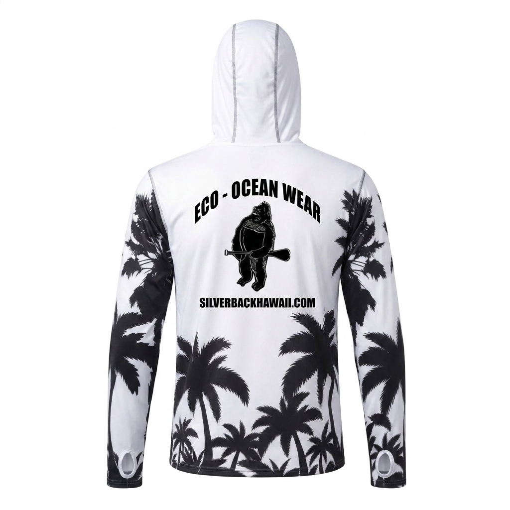 Women's Hawaiian Hydro Hoodie - Palm Tree Print