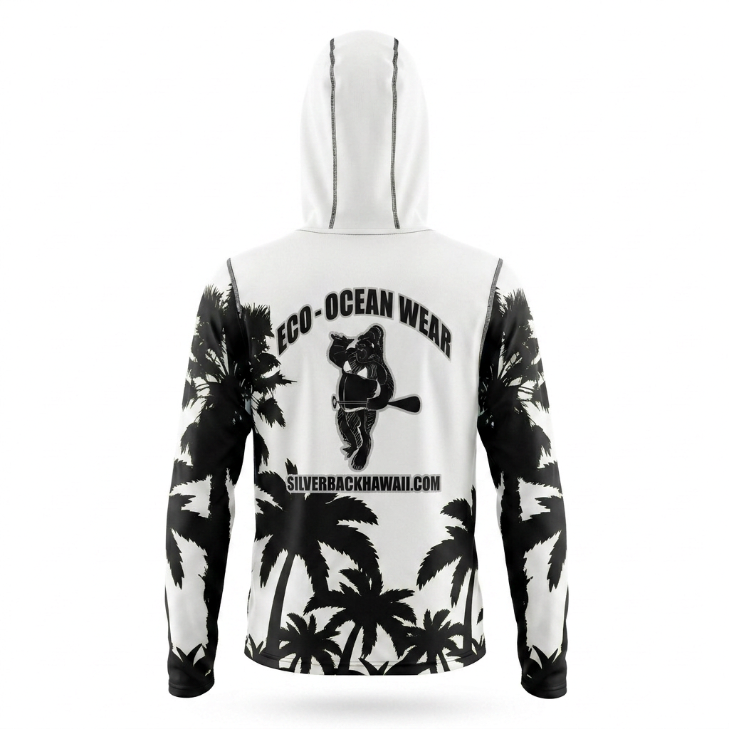 Women's Hawaiian Hydro Hoodie - Palm Tree Print
