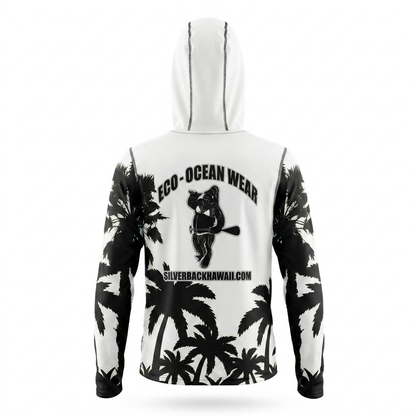 Women's Hawaiian Hydro Hoodie - Palm Tree Print