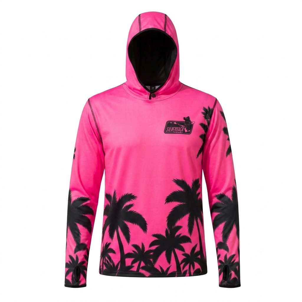 Women's Hawaiian Hydro Hoodie - Palm Tree Print