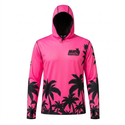 Women's Hawaiian Hydro Hoodie - Palm Tree Print