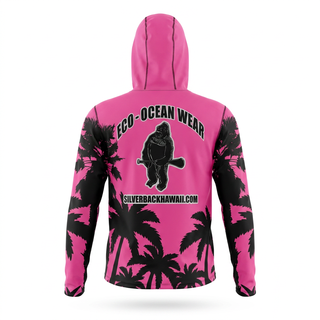 Women's Hawaiian Hydro Hoodie - Palm Tree Print