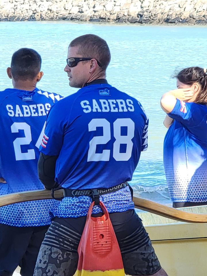 Maui High School paddling team
