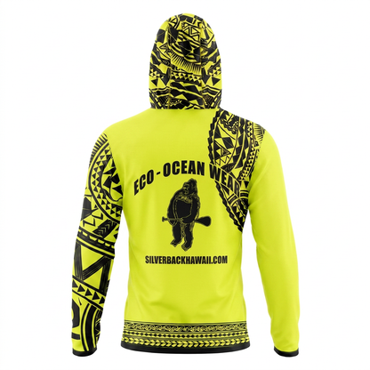 NEW Men's Light Weight Hawaiian Hydro Hoodie - Tribal Tattoo