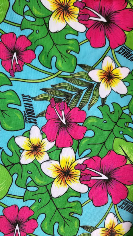 New! Women's Hawaiian Hydro Hoodie -  Ekolu Pua Print Lotus Rec