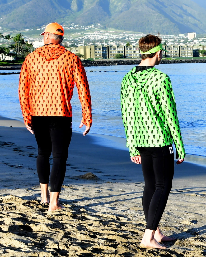Men's Hawaiian Hydro Hoodie - Big Kahuna Print
