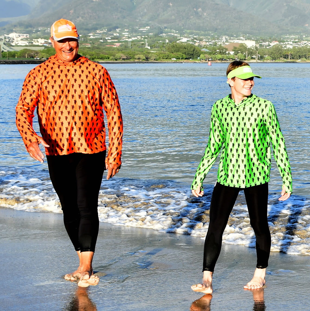 Men's Hawaiian Hydro Hoodie - Big Kahuna Print