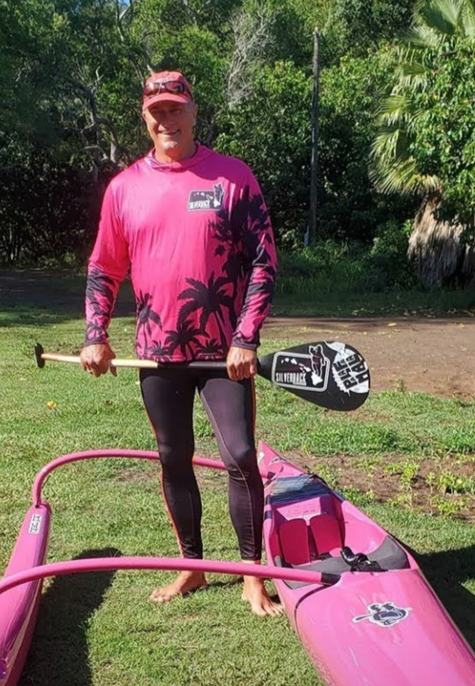 Men's Hawaiian Hydro Hoodie - Palm Tree Print