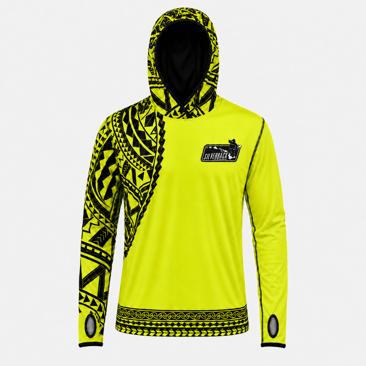 Men's Tribal Tattoo Hawaiian Hydro Hoodie