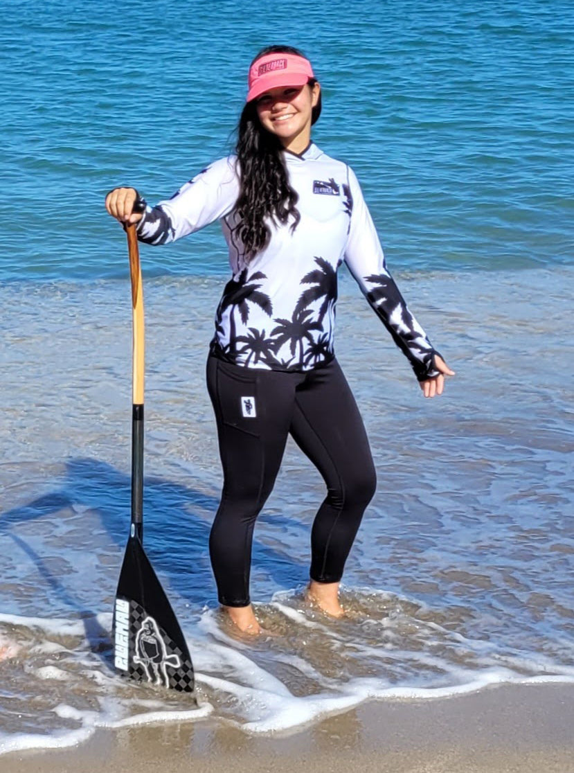 Women's Hawaiian Hydro Hoodie - Palm Tree Print