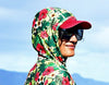Women's Hawaiian Hydro Hoodie -  Ekolu Pua Print