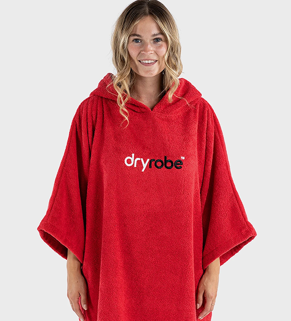 Red Organic Towel Changing Robe