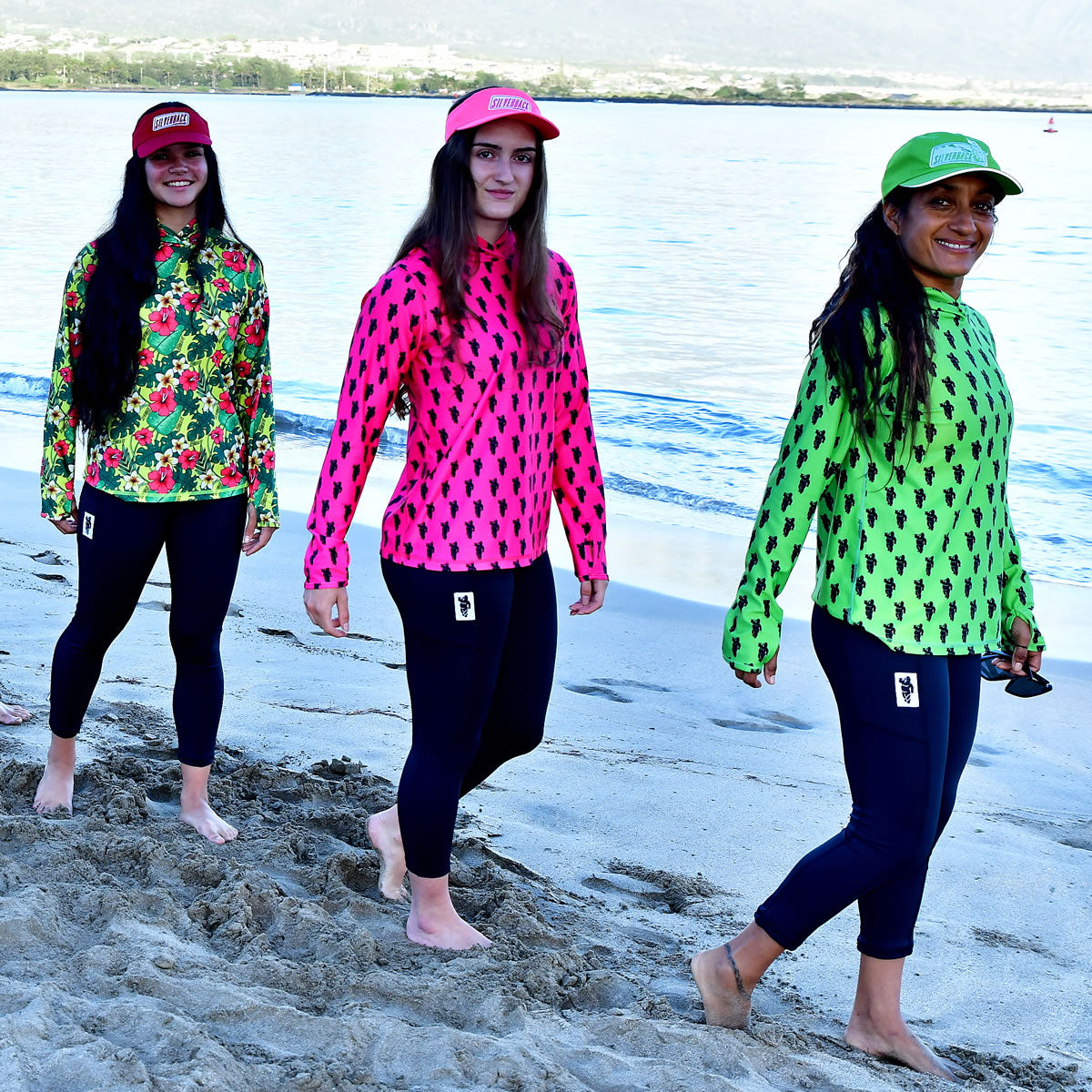 Women's Hawaiian Hydro Hoodie - Big Kahuna Print