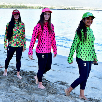 Women's Hawaiian Hydro Hoodie - Big Kahuna Print